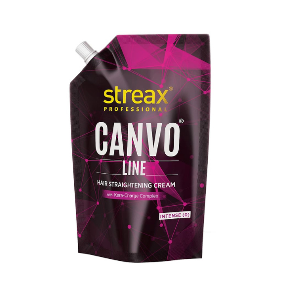 Streax Professional Canvoline Hair Straightening Cream (Intense 0)