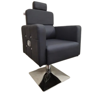 Diamond-Tufted Hydraulic Salon Chair