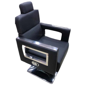Hydraulic Salon Styling Chair with Open Chrome Armrests