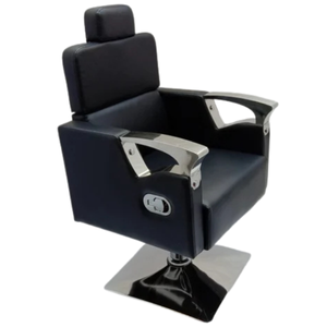 Hydraulic Salon Styling Chair with Chrome Armrests