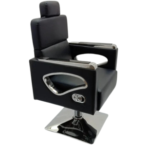 Hydraulic Salon Styling Chair with Designer Chrome Armrests
