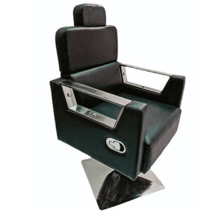 Modern hydraulic Salon Styling Chair with Open Chrome Armrests