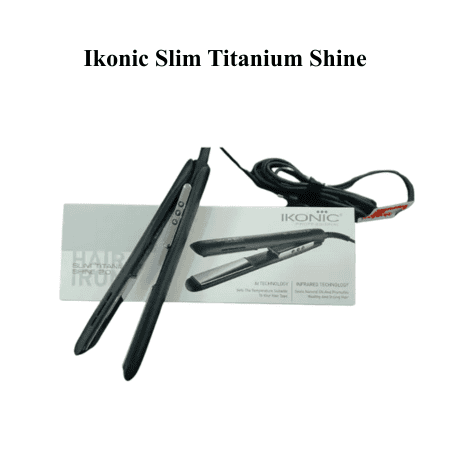 Ikonic Professional Slim Titanium Shine Hair Straightener (1” Plates)