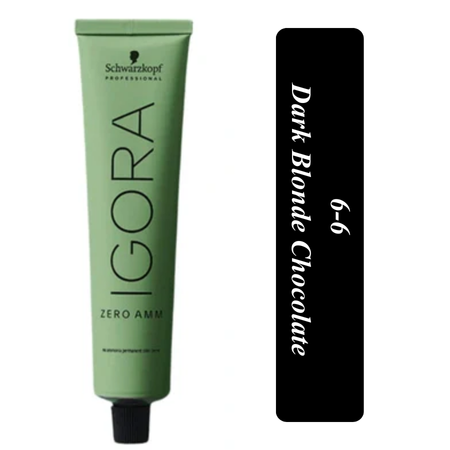 Schwarzkopf Professional Igora zero AMM hair color 6-6 Dark Blonde Chocolate