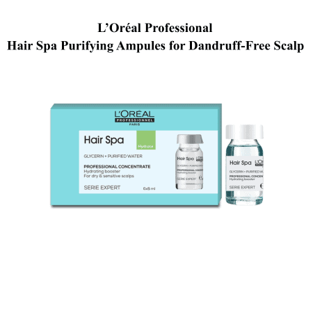 Loreal Professional Hair Spa Purifying Ampules for Dandruff-Free Scalp