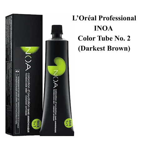 Loreal Professionnel INOA Color Tube No. 2 (Darkest Brown)