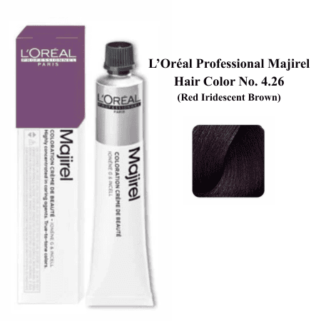 Loreal Professional Majirel Hair Color No. 4.26 (Red Iridescent Brown)