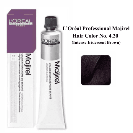 Loreal Professional Majirel Hair Color No. 4.20 (Intense Iridescent Brown)