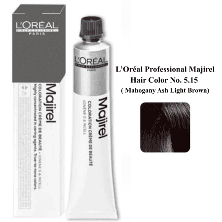 Loreal Professional Majirel Hair Color No. 5.15 ( Mahogany Ash Light Brown)