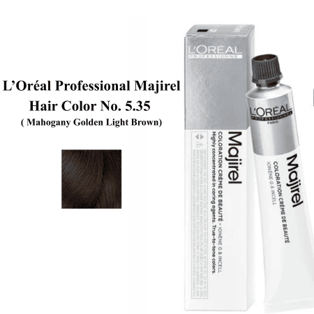 Loreal Professional Majirel Hair Color No. 5.35(Mahogany Golden Light Brown)