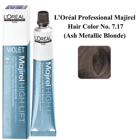 Loreal Professional Majirel Hair Color No.7.17(Ash Metallic Blonde)