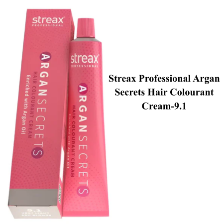 Streax Professional Argan Secrets Hair Colourant Cream-9.1