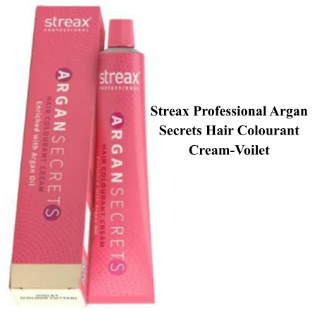 Streax Professional Argan Secrets Hair Colourant Cream-Voilet