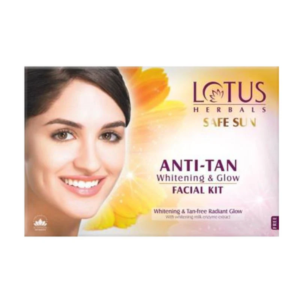 Lotus Herbals Safe Sun Anti Tan Whitening And Glow 4 In 1 Fairness Facial Kit