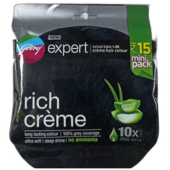 Godrej Expert Rich Creme Hair Colour - Shade 1 Natural Black